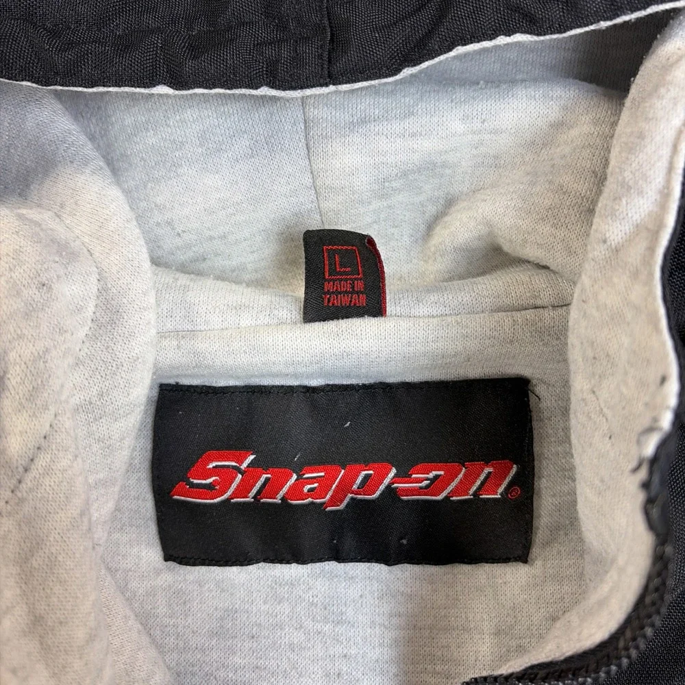 Snap-on Hooded Jacket Hat bundle Mens Large Black Embroidered Mechanic Workwear